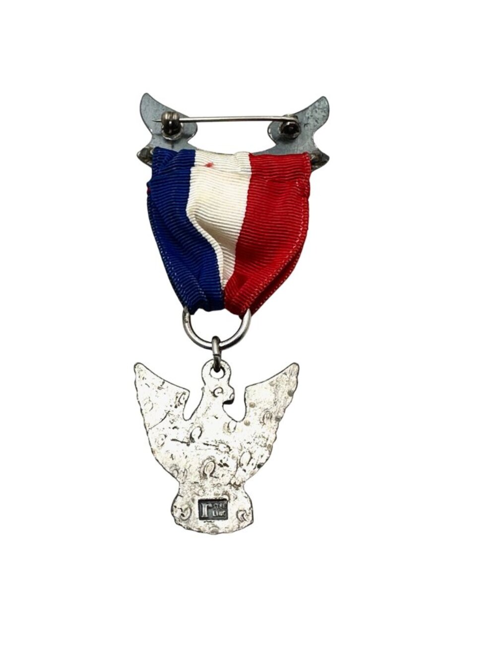 Antique Boy Scouts of America Medal Sterling Silver Eagle Be Prepared - Picture 9 of 10